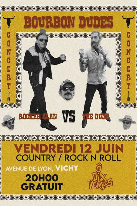 Concert Bourbon dudes Country / Rock n roll