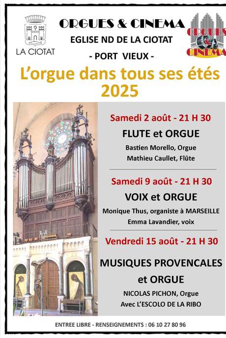 Festival di musica L'Orgue Dans Tous Ses Etés