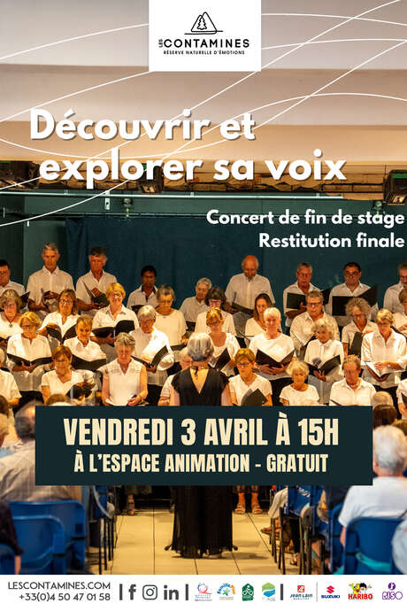 Représentation de fin de stage de chant