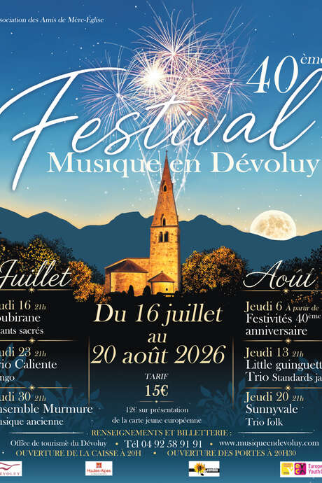 Festival "Musique en Dévoluy" - 40ème édition