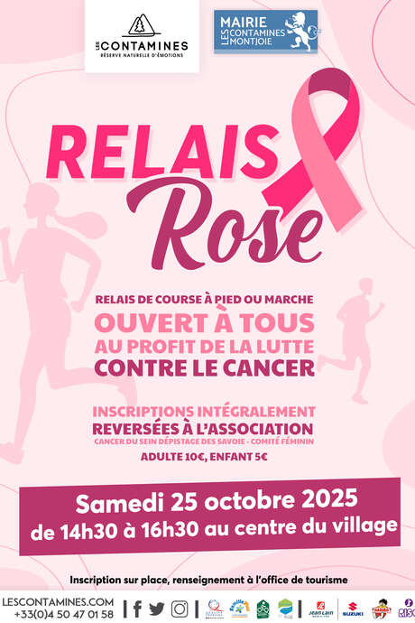 Relais rose aux Contamines