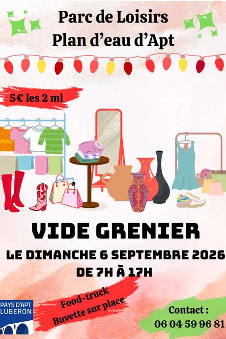 Vide-greniers au parc de loisirs du Plan d'eau d'Apt