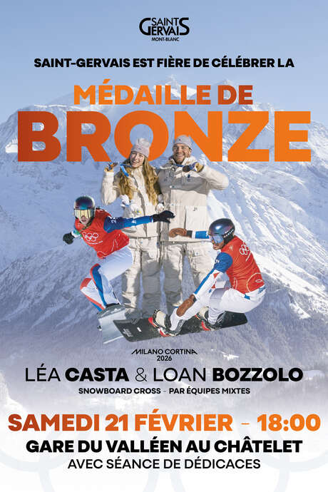 Retour des JO Loan Bozzolo - célébration de la médaille olympique