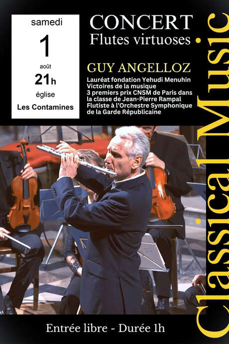 Concert de flûtes avec Guy Angelloz