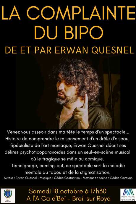 La complainte du Bipo , spectacle de et par Erwan Quesnel