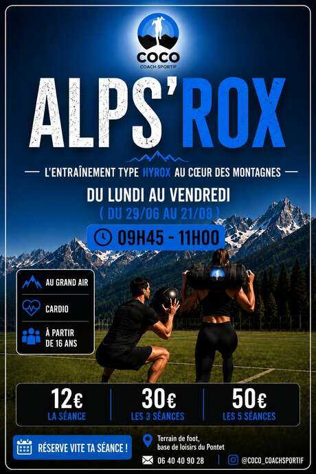 Alps'rox : entraînement type hyrox au coeur des montagnes