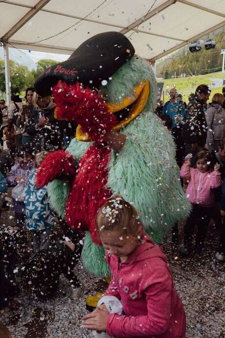 Goûter et bataille de confettis