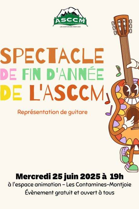 Spectacle de guitare de l'ASCCM