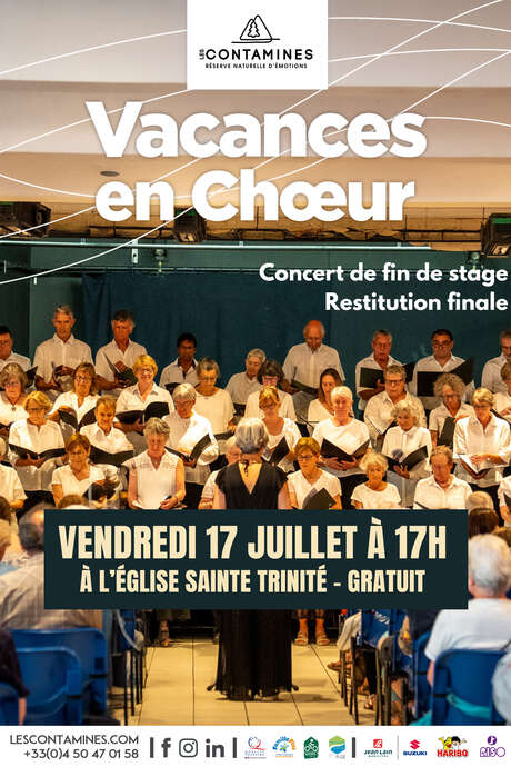Concert de chant choral avec les choristes de Vacances en Choeur