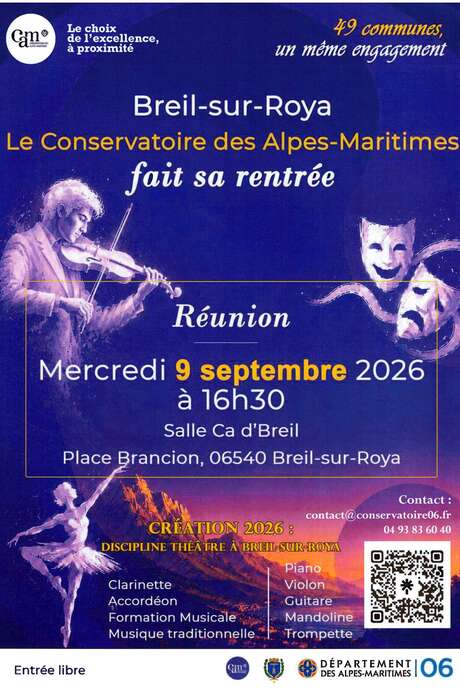 Réunion de rentrée du conservatoire de musique