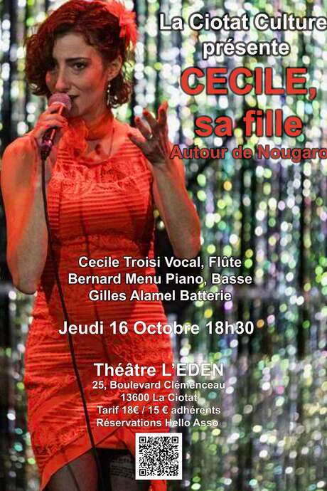 Konzert Cécile, ihre Tochter (Hommage an Claude Nougaro) Konzert Cécile, ihre Tochter (Hommage an Claude Nougaro)