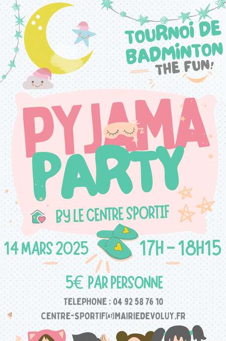 Pyjama party by le Centre Sportif