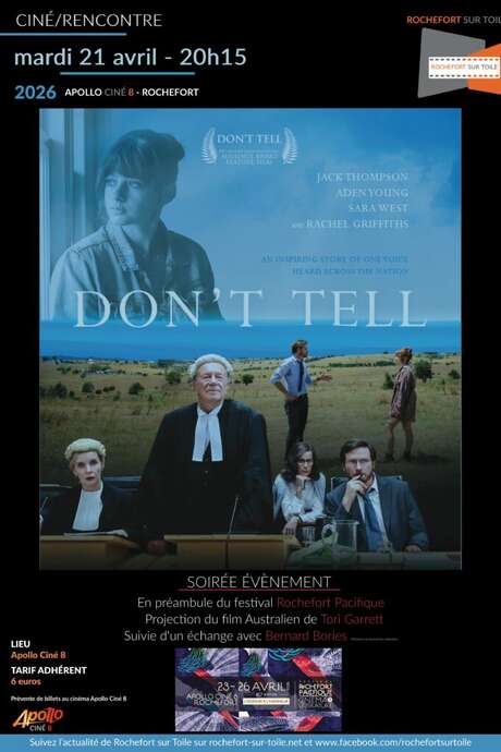 Filmvorführung mit anschließender Diskussion, organisiert von Rochefort sur Toile als Auftakt zum Festival Rochefort Pacifique