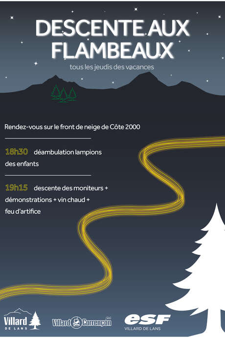 Descente aux flambeaux et aux lampions