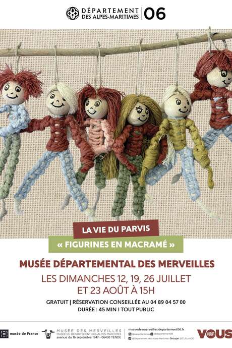 La vie du parvis - "Figurines en macramé"