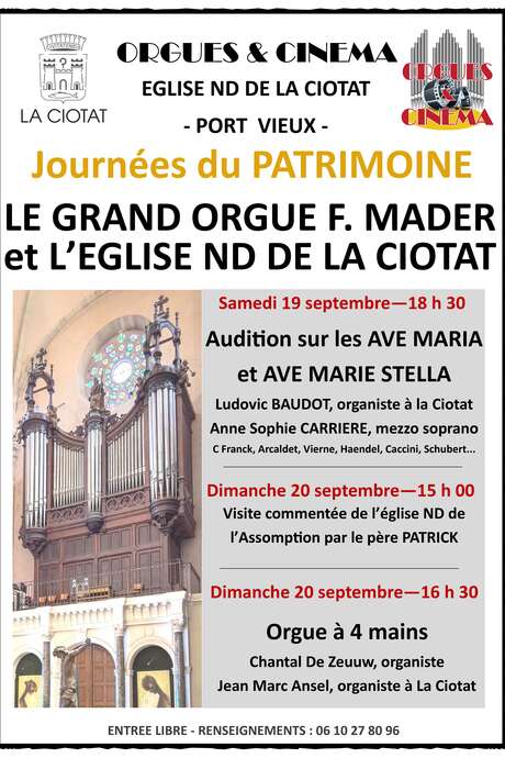 Giornate europee del patrimonio: il grande organo F. Mader e la chiesa di Notre-Dame de l'Assomption