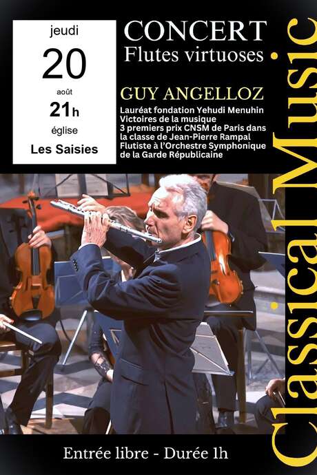 Concert de flûtes virtuoses - Guy Angelloz Les Saisies