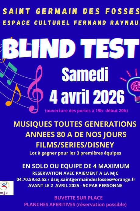 Soirée Blind Test de la MJC