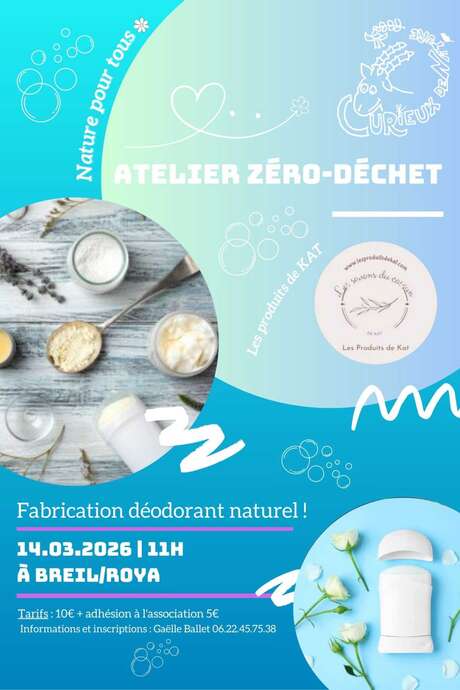 Atelier zéro déchet : fabrication déodorant naturel