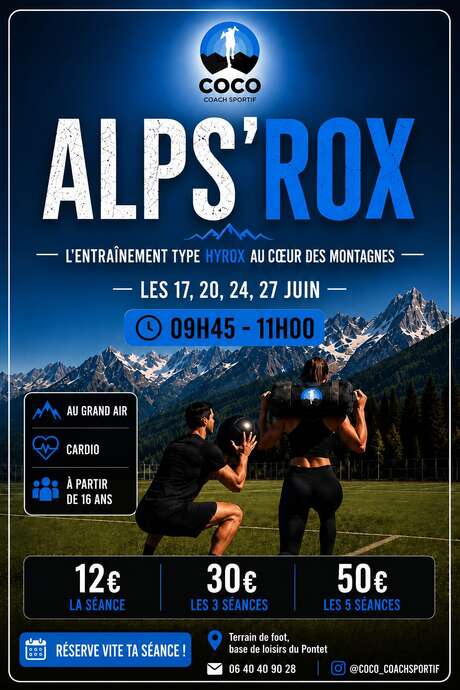 Alps'rox : entraînement type hyrox au coeur des montagnes