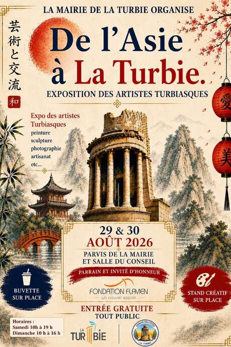 "De l'Asie à La Turbie" : exposition des artistes turbiasques