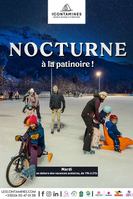 Nocturne en musique à la patinoire !