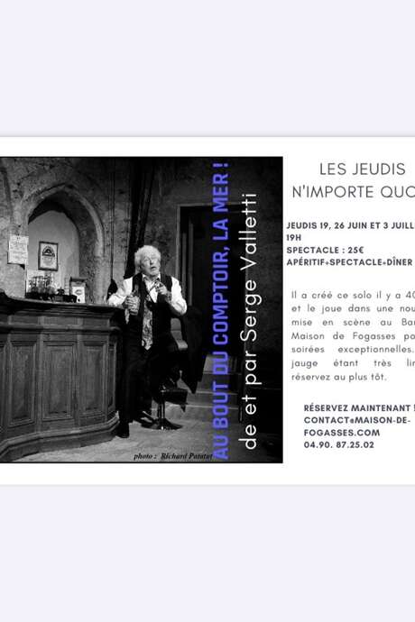 Les jeudis n’importe quoi - Au bout du comptoir, la mer !