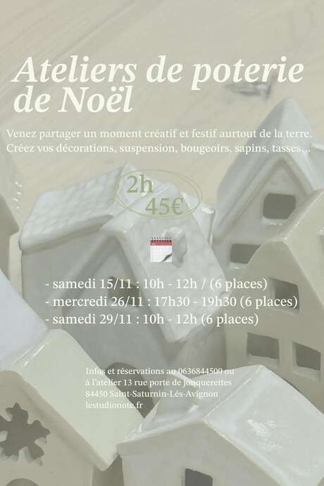Ateliers de poterie de Noël