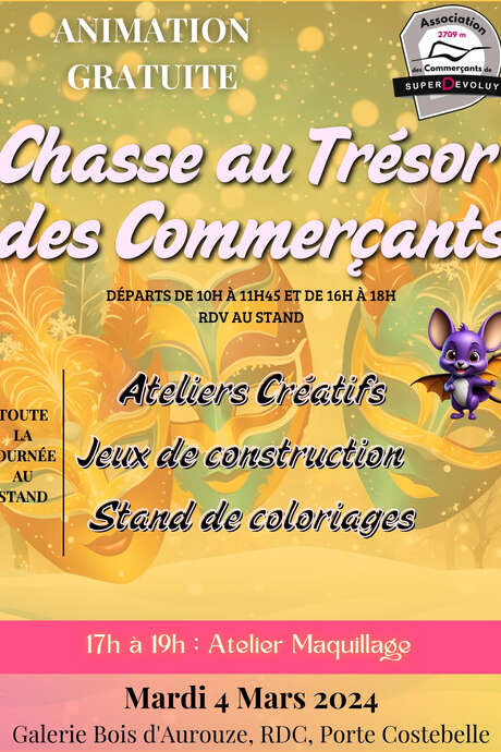 Stand de Jeux et chasse au trésor des commerçants