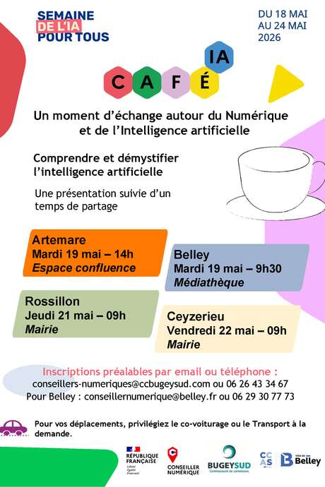 Café IA : moment d'échange autour du Numérique et de l'IA à Rossillon