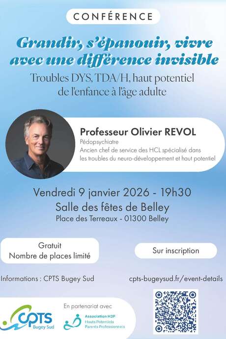Conférence "Grandir, s'épanouir, vivre avec une différence invisible"