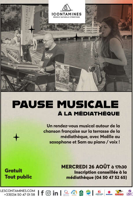 Pause musicale à la médiathèque avec Maëlle et Sam