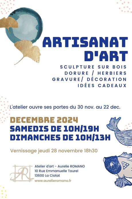 Exhibition of arts and crafts by Aurélie Romano