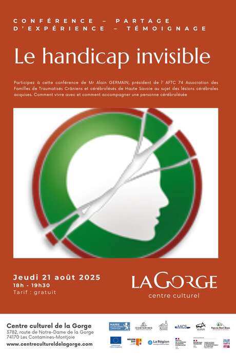 Conférence "Le handicap invisible" au Centre Culturel de la Gorge