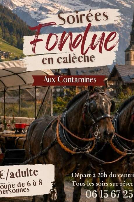 Soirée fondue en calèche