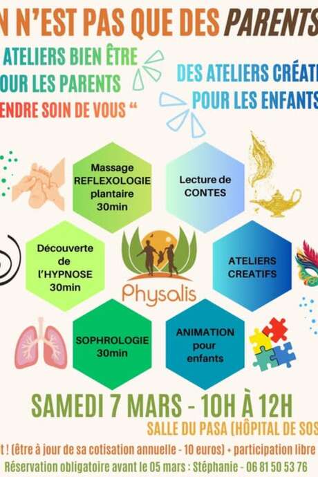 Workshop "On n'est pas que des parents" (Wir sind nicht nur Eltern)