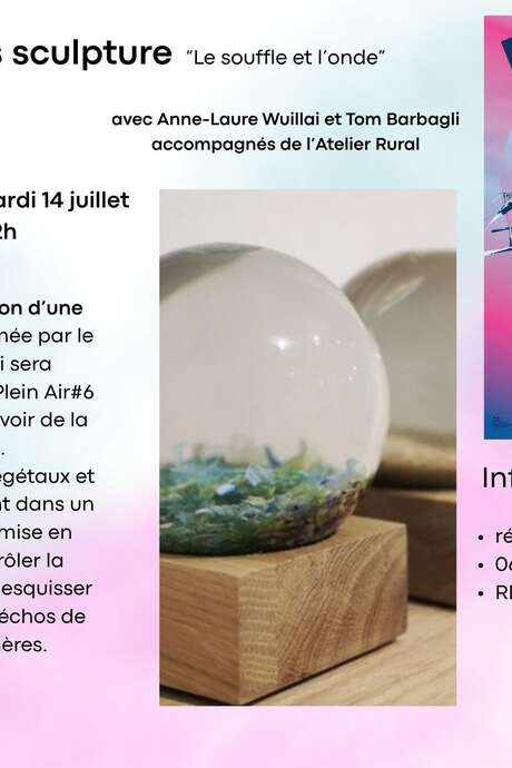 Festival Plein Air : atelier sculpture "le souffle et l'onde"