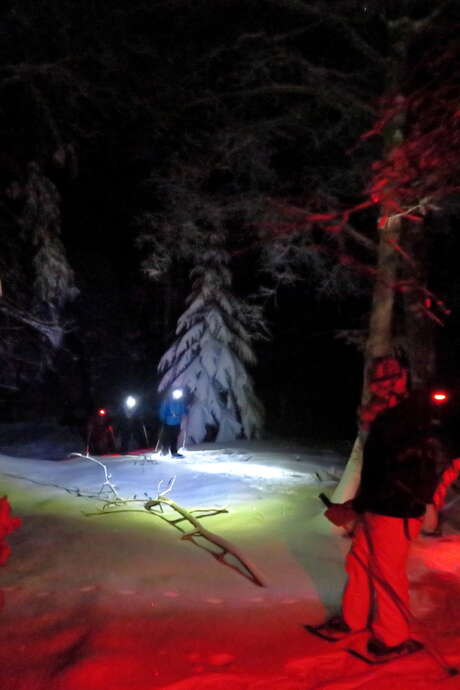 Balades nocturne en raquettes à La Féclaz ou au Revard