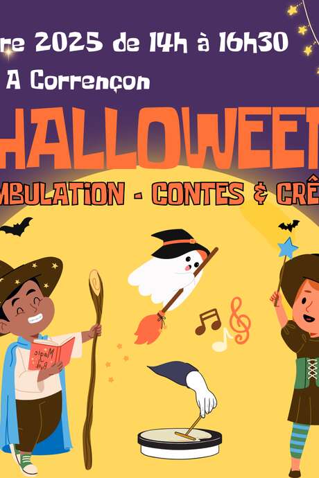Après-midi Halloween : déambulation, contes et crêpes !