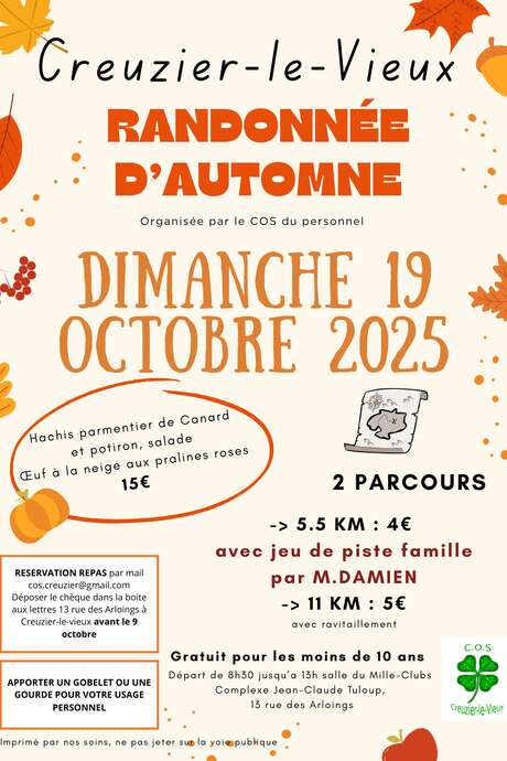 Randonnée d'Automne du COS