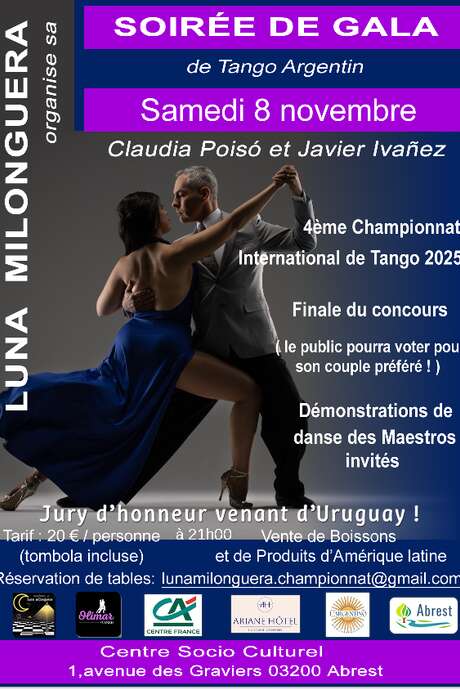Soirée gala de gala de tango argentin