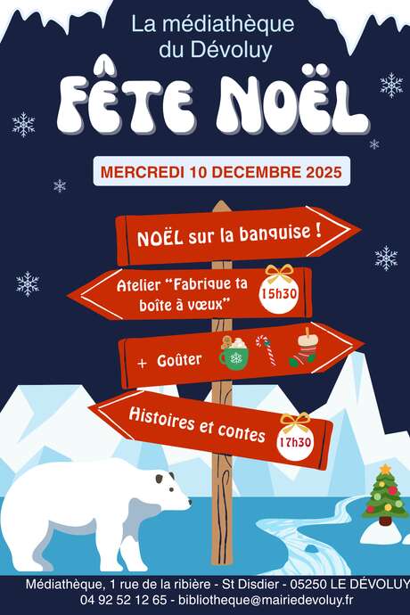 La médiathèque du Dévoluy fête noël