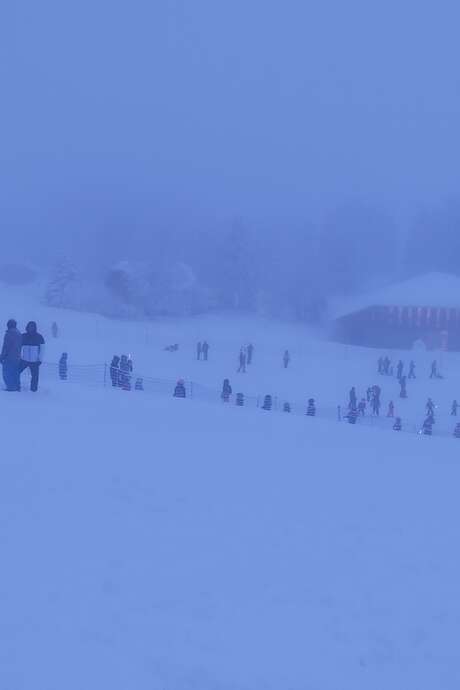 Descente aux flambeaux des enfants