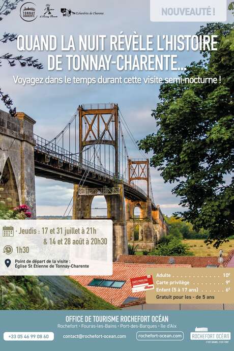 Halbnächtliche Führung: Wenn die Nacht die Geschichte von Tonnay-Charente enthüllt