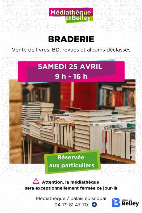 Braderie de la médiathèque de Belley