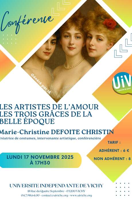 Les artistes de l'amour les 3 grâces de la belle époque Les artistes de l'amour les 3 grâces de la belle époque