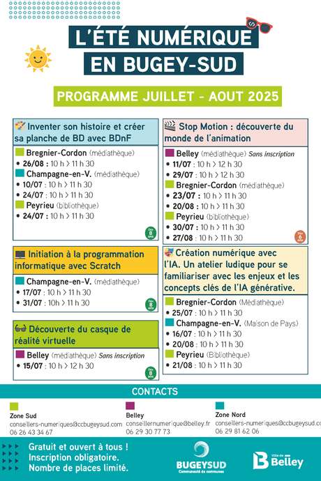L'été numérique en Bugey Sud - création numérique avec l'IA.