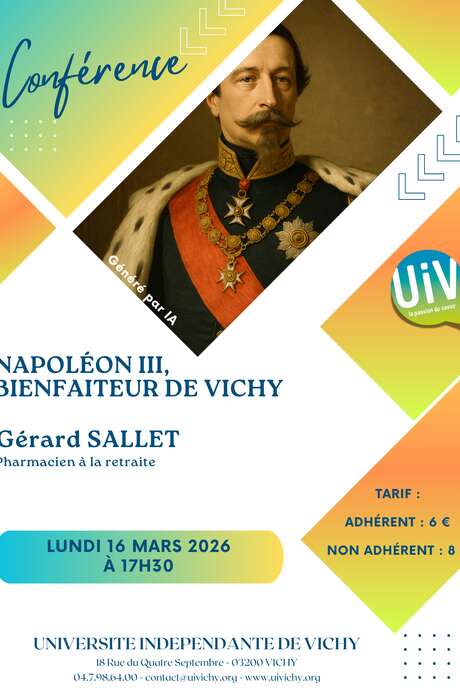Conférence : Napoléon III, bienfaiteur de Vichy