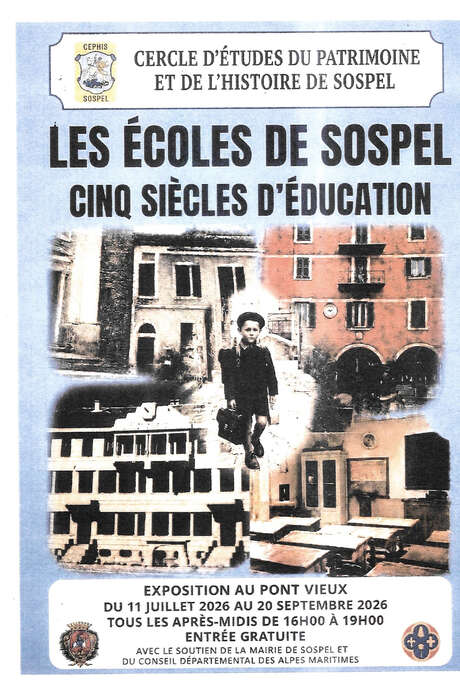 Ausstellung: Die Schulen von Sospel – fünf Jahrhunderte Bildung.
