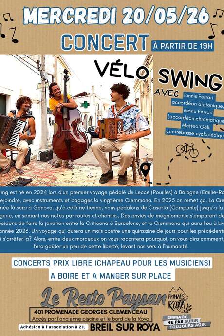 Concert avec Vélo Swing